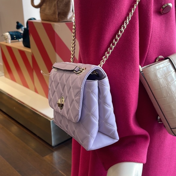 Kate Spade WKRU7074 Natalia Small Flap Crossbody In Lilac Frost - Picture 5 of 16